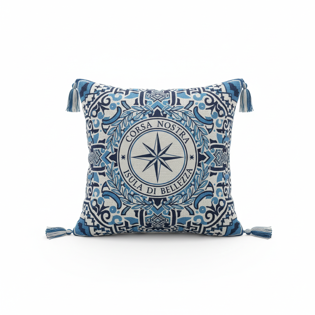 Coussin méditerranée Corse VDP Créations